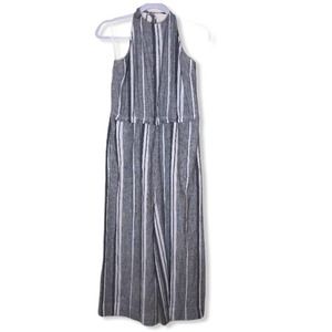 NEW Anthro Cloth & Stone Linen Striped Jumpsuit